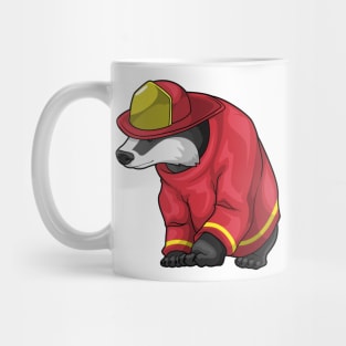 Honey badger Firefighter Fire department Mug